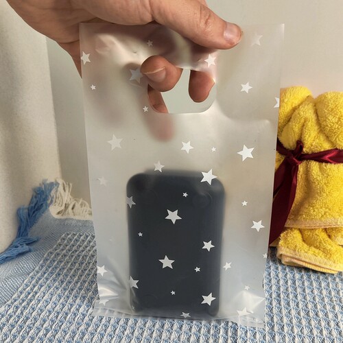 原创星星平口袋小饰品礼品袋韩版发夹耳环发箍头绳塑料手提包装袋