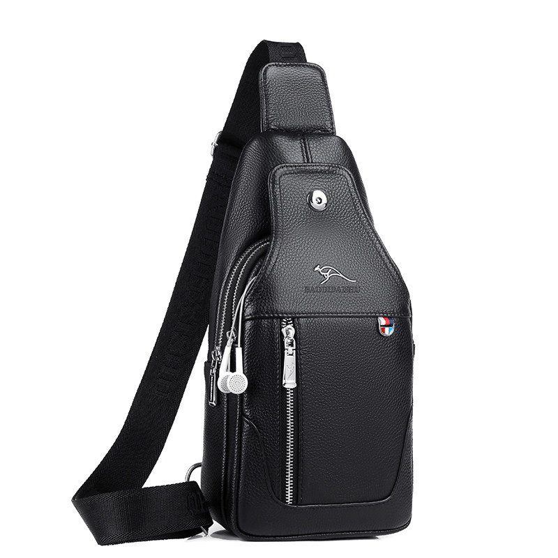 真皮胸包男休闲男士单肩斜挎包包头层牛皮男包韩版潮小背包斜肩包,箱包皮具/热销女包/男包,男士包袋,淘宝优惠券,粉丝福利购,淘宝优惠卷