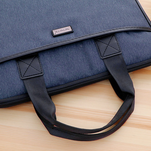 8699 帆布公文包 商务办公A4手提文件袋拉链袋会议包大容量公事包