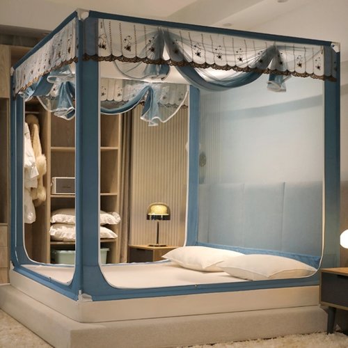 刺绣花边防摔烤漆支架抗菌帐纱