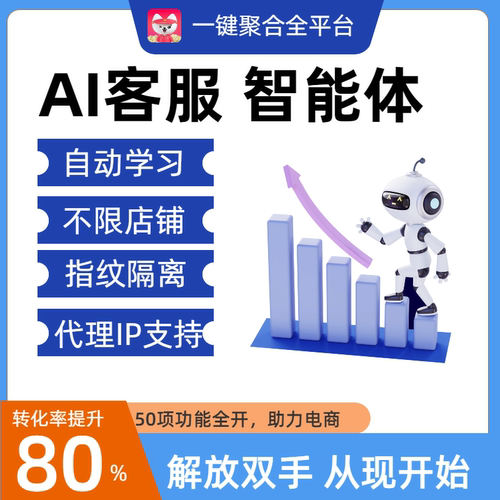 用电商智能AI多平台聚合登录解决客服智能机器人多平台店铺免费试