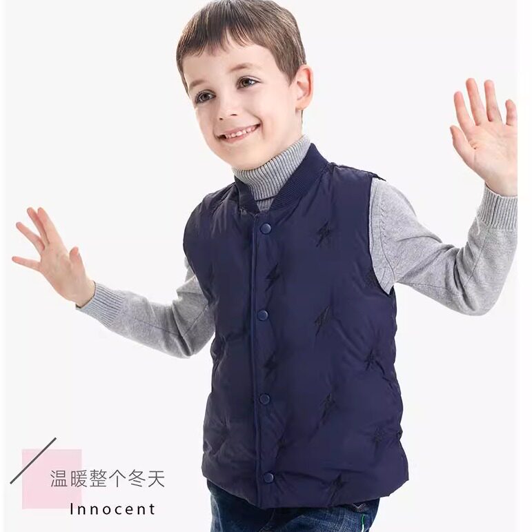 男童新款羽绒马甲,舒适百搭柔软