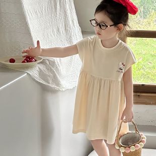 连衣裙儿童夏装 kt猫女童短袖 裙子3幼儿园4小女孩5棉质6岁公主裙