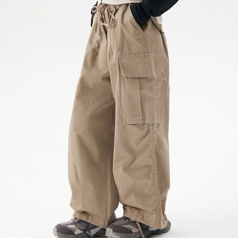 女童工装裤春秋纯棉儿童女裤休闲外裤小学生女孩宽松单层裤子中童