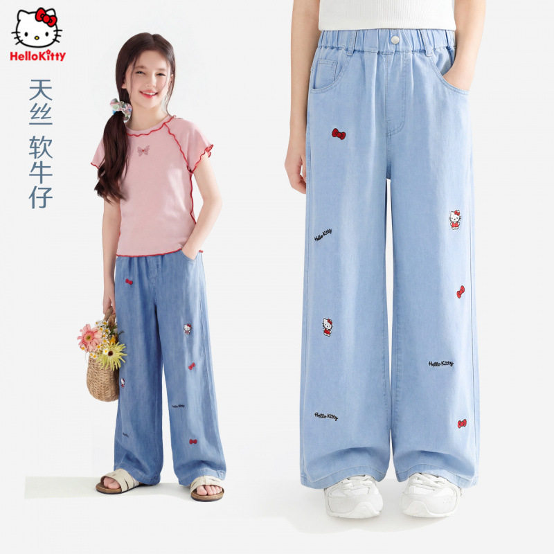 夏季新款女童薄裤子,舒适透气
