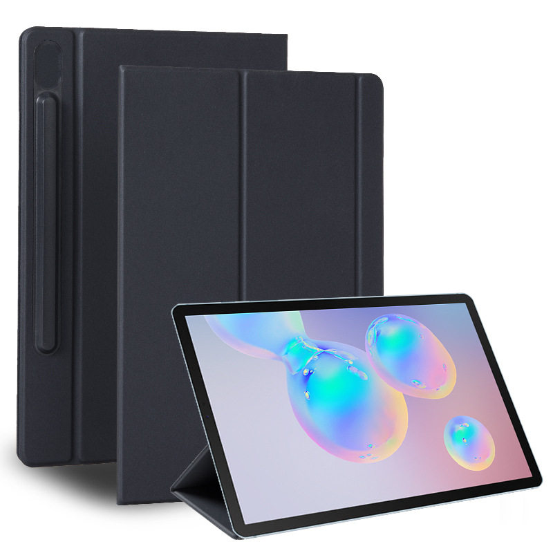 适用于三星tab S6 10.5寸 T860平板保护套 t865蜂窝三折软壳皮套带笔槽保护休眠折叠防摔
