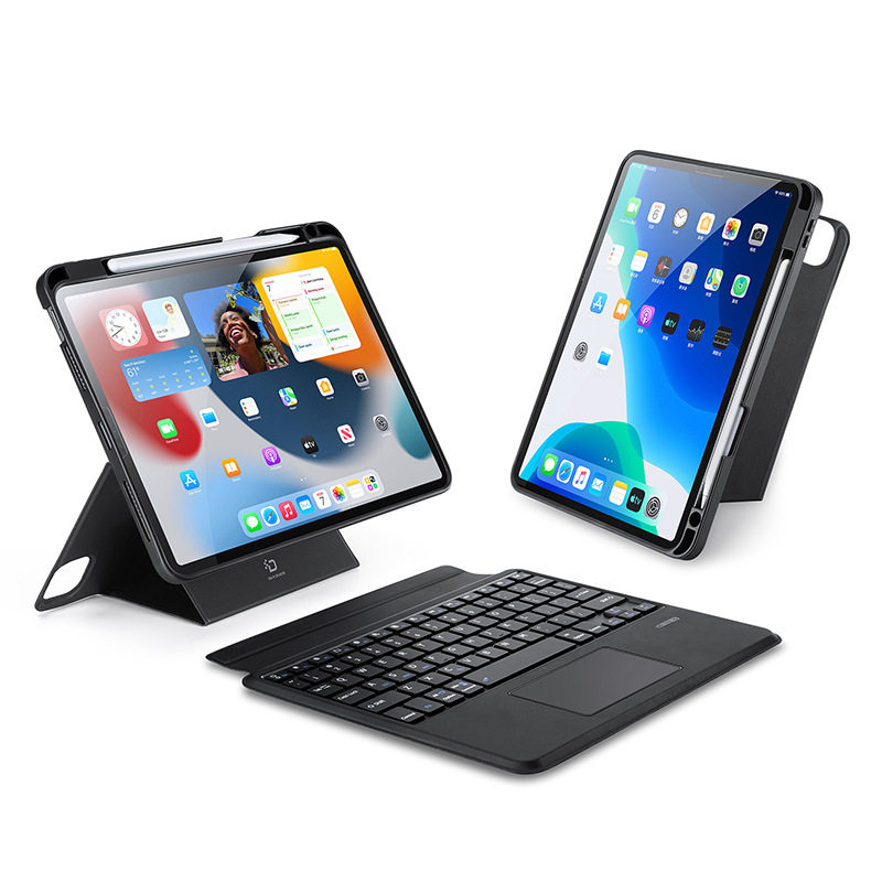 新款keyboard适用iPadPro11无线键盘 iPad2024磁吸保护套Air6蓝牙键盘分离式触摸支架保护套