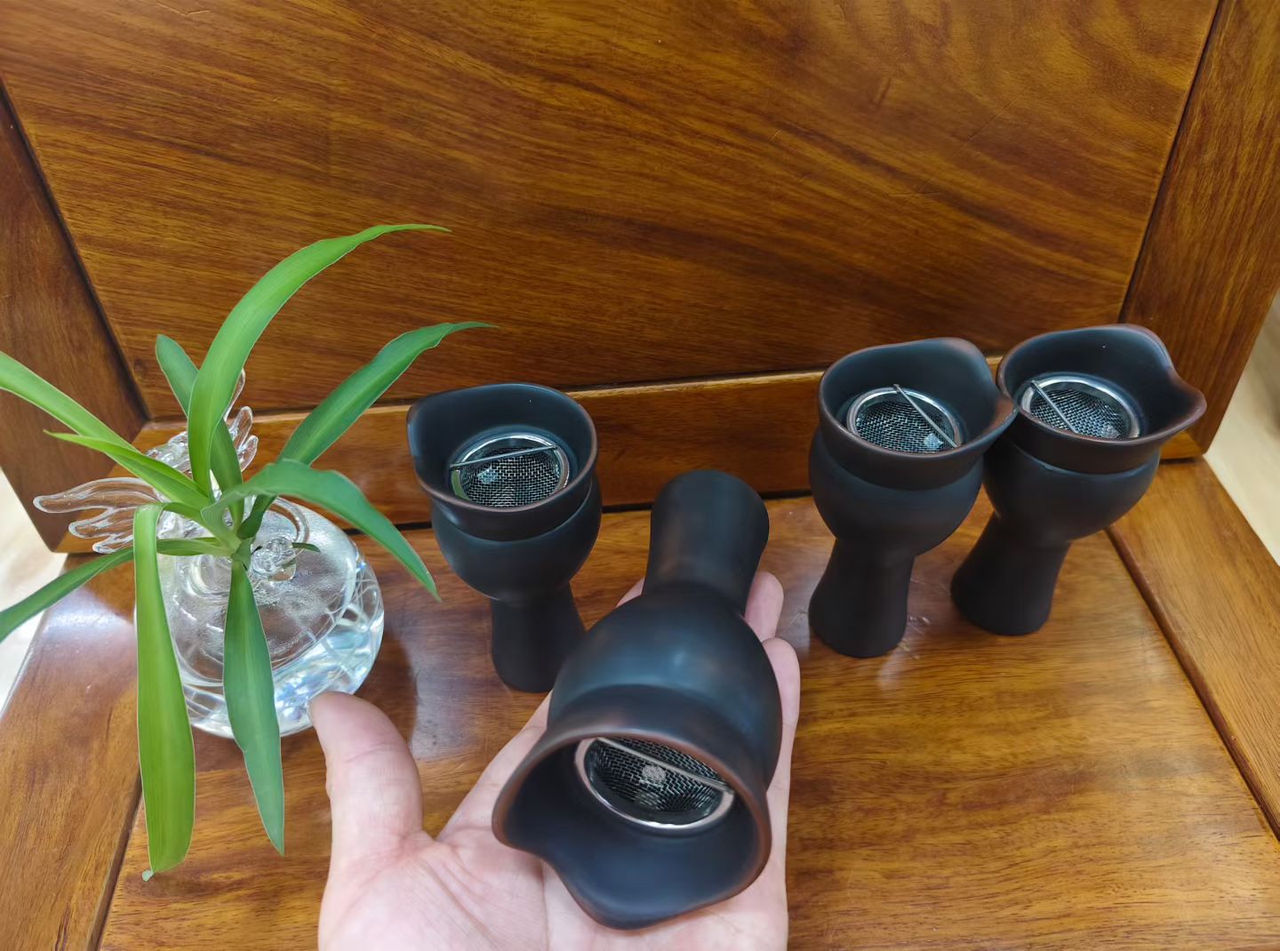 砭石面部桃花灸脸部艾灸神器面部艾灸罐砭石仪器具美容院专用罐