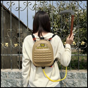 三级包镰刀大号大容量5-12岁小学生儿童男孩夏天吃鸡抽拉背包水枪