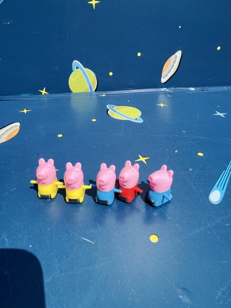 CHILDRENS EDUCATIONAL CHARGING PIGGY SLIDE ACCESSORIES STAIR CLIMBING LITTLE DOLL LITTLE PIGGY LITTLE TRAIN MEDIUM LARGE SMALL