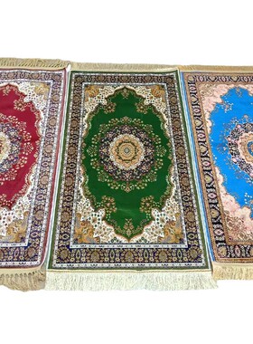 3d印花65x120仿冰丝地毯欧式波斯印花客厅卧室地垫地毯