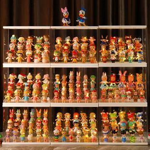 盲盒收纳展示架盲盒展示柜子娃娃收纳神器放盲盒的架子手办收藏柜