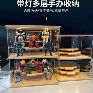 亚克力盲盒手办收纳展示盒透明乐高展示柜公仔泡泡玛特收藏收纳盒