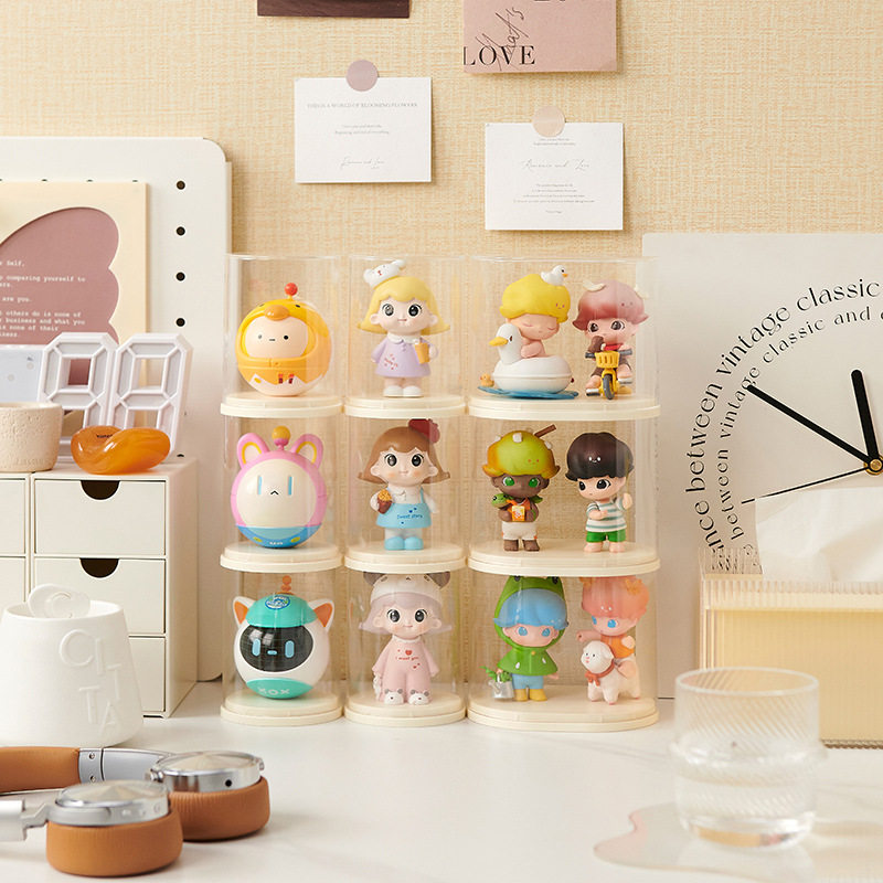 盲盒收纳展示架泡泡玛特公仔娃娃展示盒桌面手办盒子拉布布保护壳,收纳整理,手办收纳盒,淘宝优惠券,粉丝福利购,淘宝优惠卷