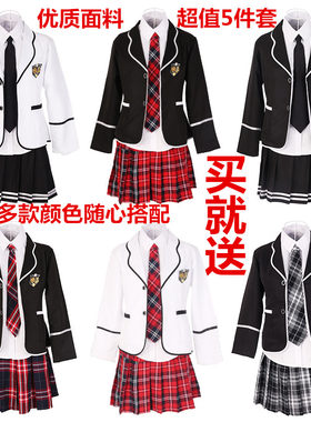 jk英伦学院风西装春秋季初高校服