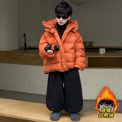 男女童羽绒服冬季韩版立领儿童加厚蓬松面包服学生抗寒保暖洋气外