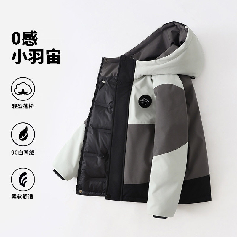 2024年冬季儿童羽绒服滑雪服户外防风冬装三合一冲锋衣防风保暖