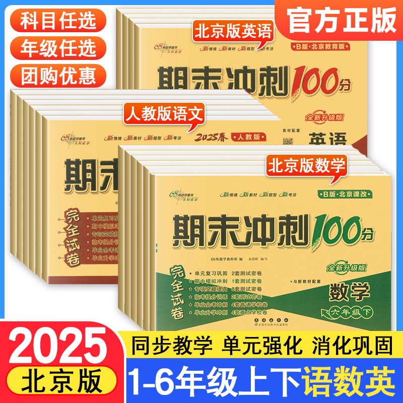 2025期末冲刺100分试卷全科版本