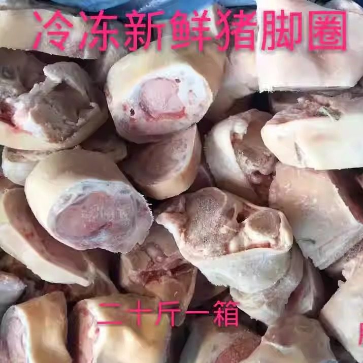 冷冻新鲜 猪脚圈猪蹄圈 二十斤一箱 干冰无水江浙沪皖地区可包邮