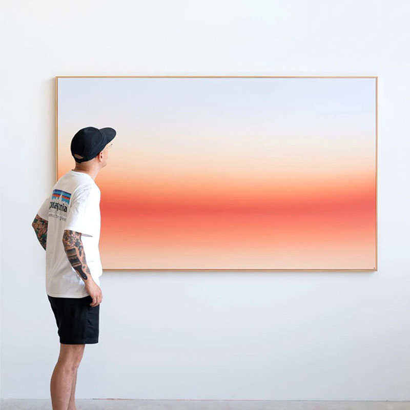 Jordan Tran唯美渐变色客厅装饰画卧室ins卧室设计师定制高级挂画