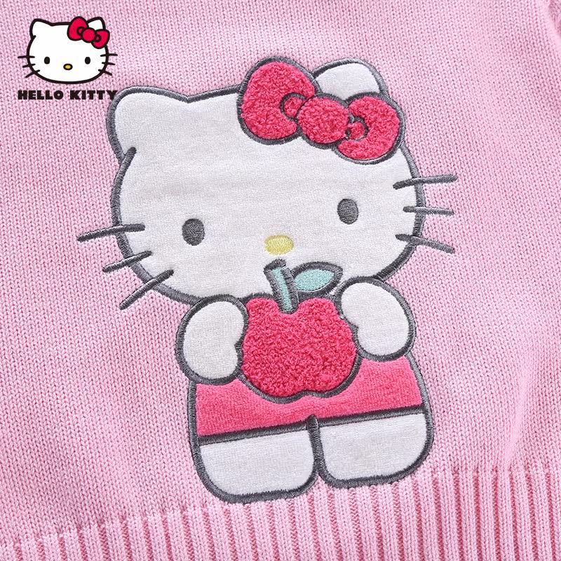 Pull fille HELLO KITTY à manche longue - Ref 2103880 Image 4
