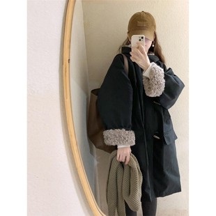 欧洲站超厚实黑色巨好看的白鸭绒派克羽绒服女2025年冬季新款保暖