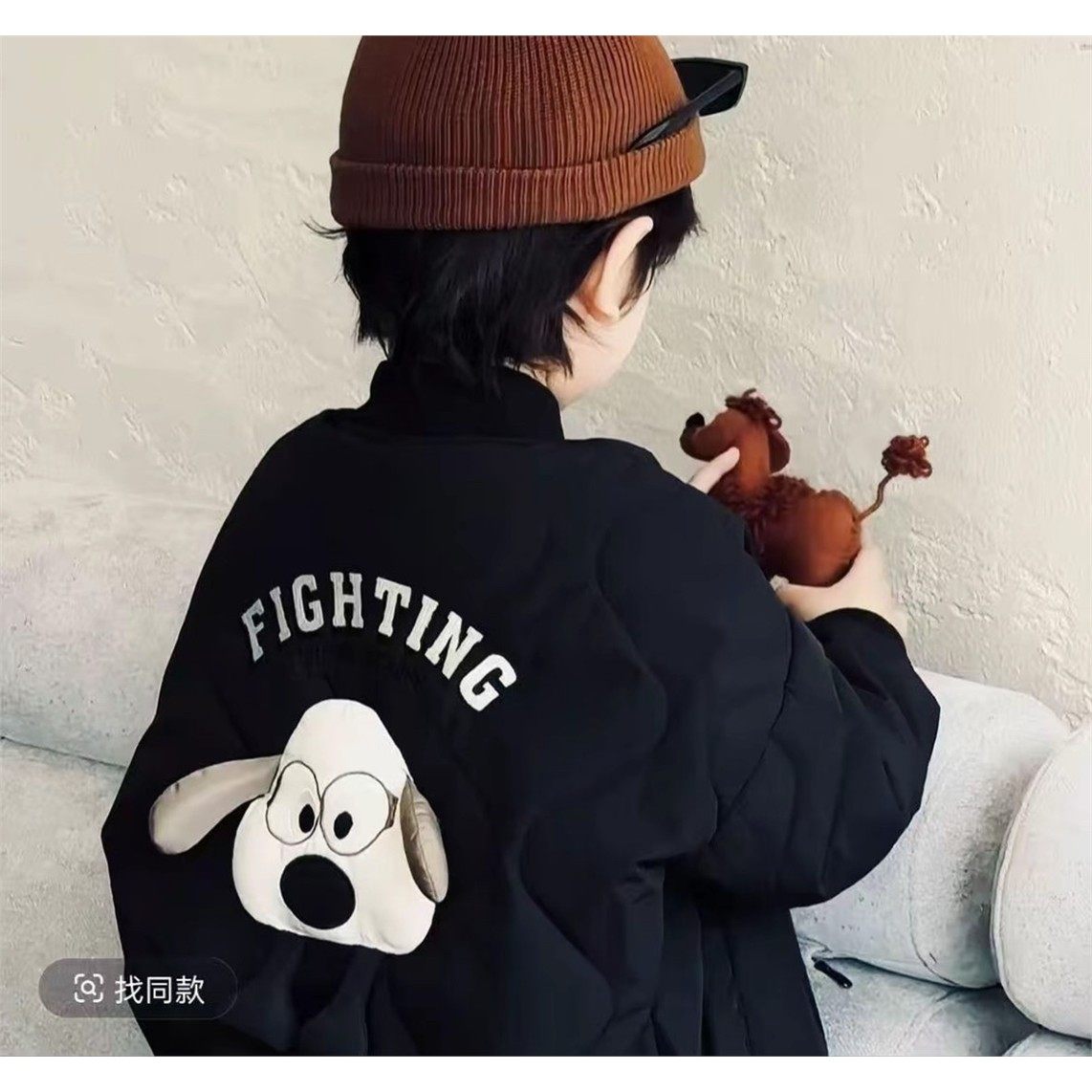 欧洲站儿童加棉棒球服2025新款时尚男女童休闲外套中小童卡通洋气