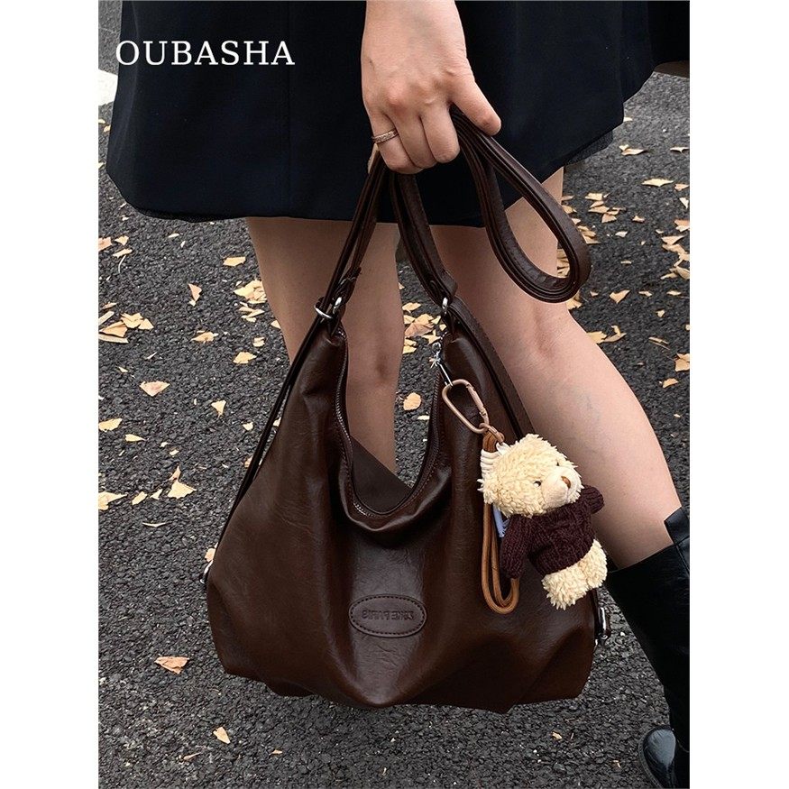 欧洲站轻奢小众大容量包包女士2025新款秋冬高级感双肩包通勤斜挎