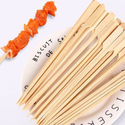 关东煮竹签网红冰糖葫芦专用铁炮串烧烤串串香麻辣烫带手柄竹签子