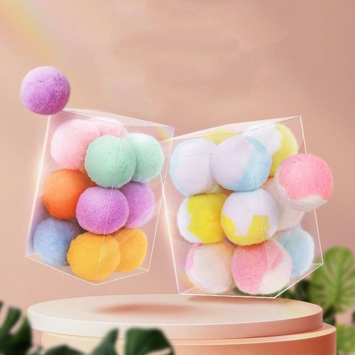 猫咪球逗猫毛绒球磨牙耐咬抓发声啃咬大号球类羽毛宠物猫玩具