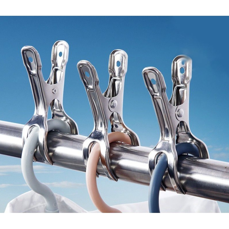 大号不锈钢夹子棉被防风夹晾衣夹家用晒被子衣服衣架固定被夹