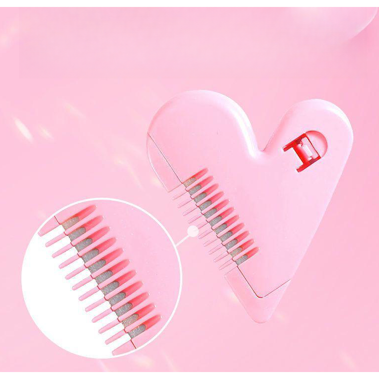 爱心削发梳子家用理发打薄器刘海剪刀女孩子儿童刘海修剪器工具刀
