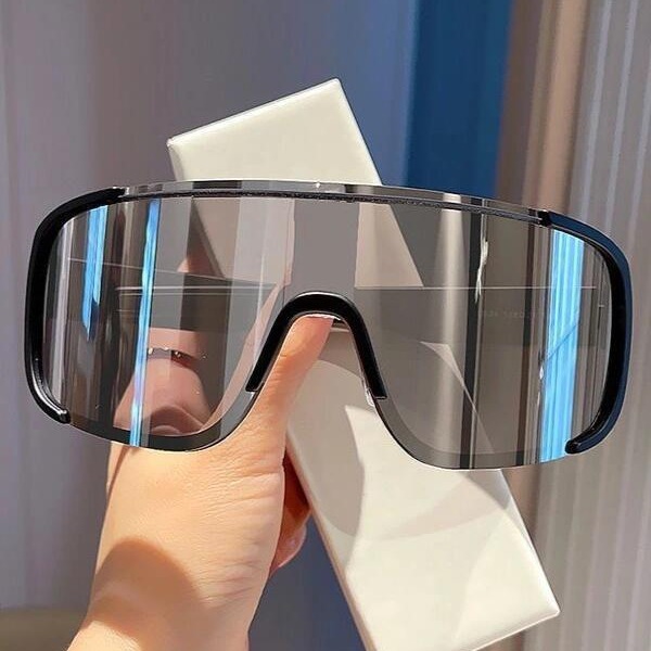 赛博朋克超大框户外骑行登山滑雪防风护目镜墨镜防晒太阳眼镜男女