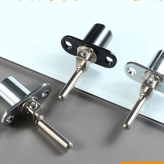 抽屉锁三连锁办公桌抽屉锁芯一锁三小锁三联锁文件柜锁头联动锁杆