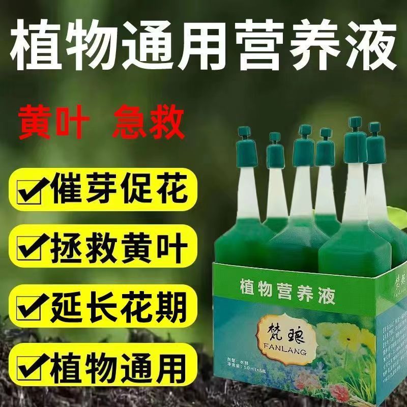植物营养液通用型盆栽发财树富贵竹绿萝水培花卉绿植养花肥料土壤