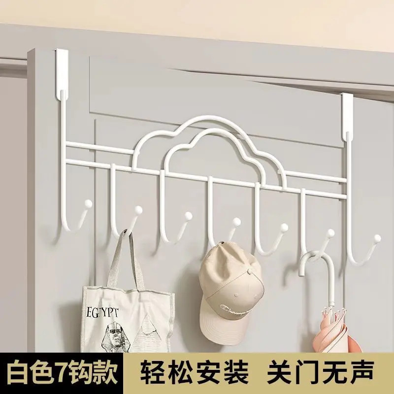 门后挂钩收纳家用免打孔卧室衣服包挂架神器宿舍卫生间小户型收纳