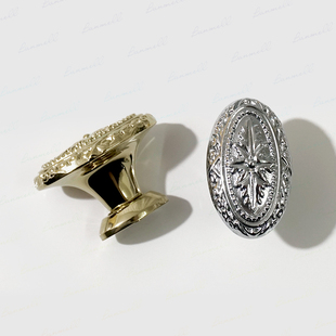 banmell铜金色复古法式 衣柜门床头柜拉手抽屉橱柜浴室柜门把手