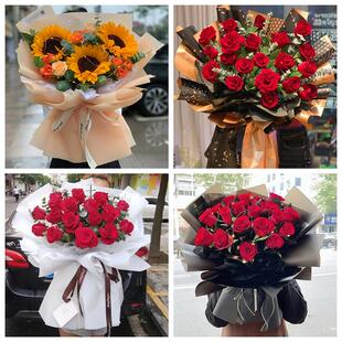 红玫瑰鲜花情人节生日表白花束礼物四川达州市通川区达川区万源市