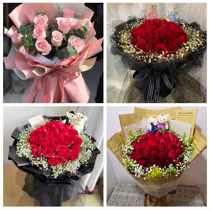 生日妇女节红玫瑰鲜花表白花束湖北武汉市洪山江夏黄陂新洲区同城