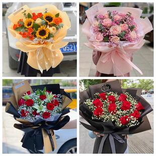 红玫瑰鲜花情人节生日表白花束礼物重庆市铜梁璧山区潼南区荣昌区