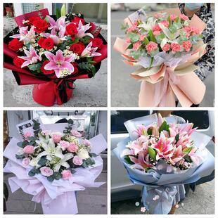 520情人节红玫瑰鲜花生日花束天津市武清区城关东马圈黄花店同城