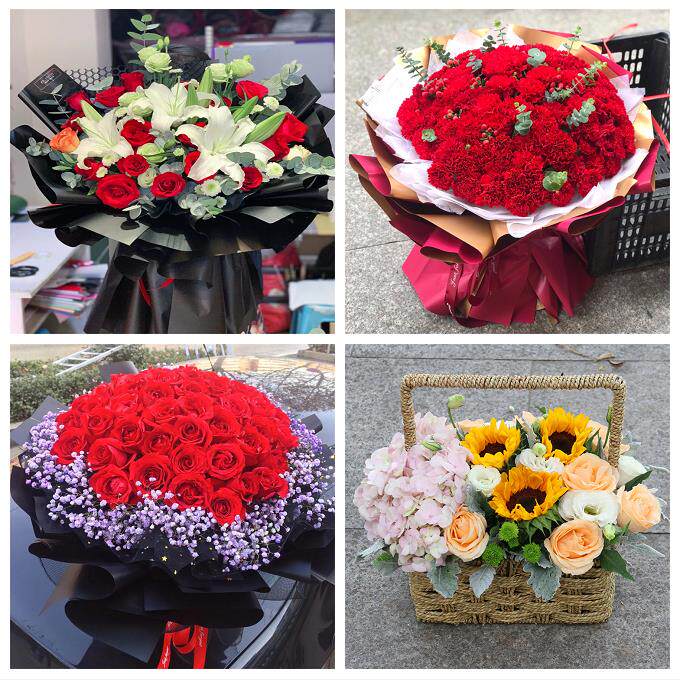 玫瑰百合向日葵康乃馨鲜花四川遂宁市蓬溪县射洪县大英县同城速递