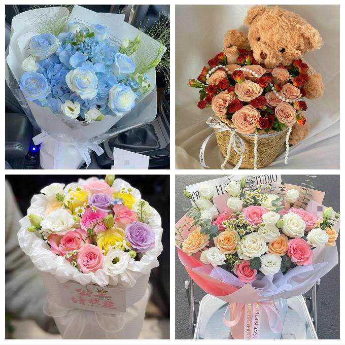 99朵玫瑰花束妇女节向日葵生日鲜花山东济南市历下区市中区槐荫区