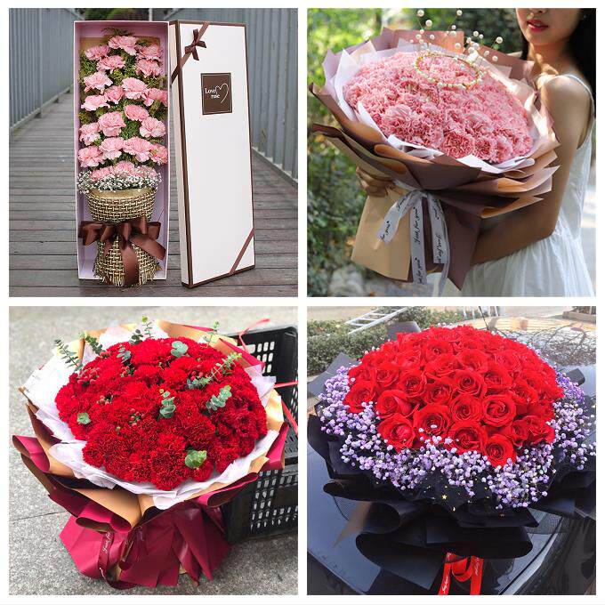 玫瑰百合向日葵康乃馨鲜花广东广州市天河白云黄埔番禺区同城速递