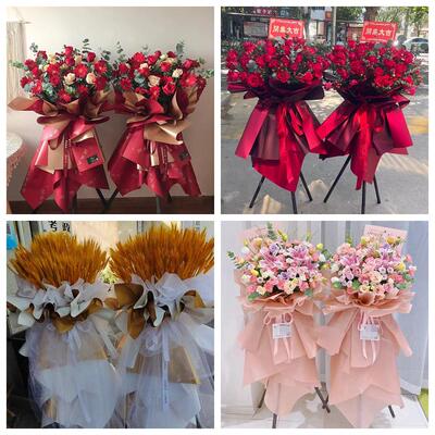 新店开张开业花篮甘肃平凉市崆峒区泾川县华亭市同城速递鲜花庆典