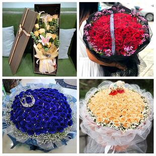 520情人节红玫瑰鲜花生日花束内蒙古呼和浩特和林格尔武川县同城