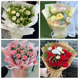 99朵玫瑰花束妇女节向日葵生日鲜花天津市西青区中北杨柳青辛口镇