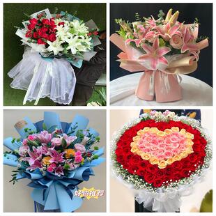 520情人节红玫瑰鲜花生日花束江苏苏州市虎丘区吴中区相城区同城