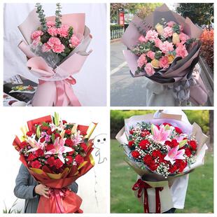 玫瑰百合向日葵康乃馨鲜花天津市滨海新区茶淀大港古林街同城速递