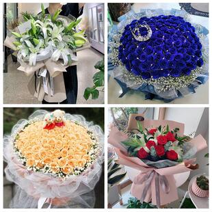 520情人节红玫瑰鲜花生日花束河南周口市太康县鹿邑县项城市同城